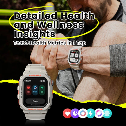 Zeblaze Ares GPS Rugged GPS Smart Watch, Support Heart Rate / Pulse Ox Blood Oxygen(Lava Black) - Smart Watches by Zeblaze | Online Shopping UK | buy2fix