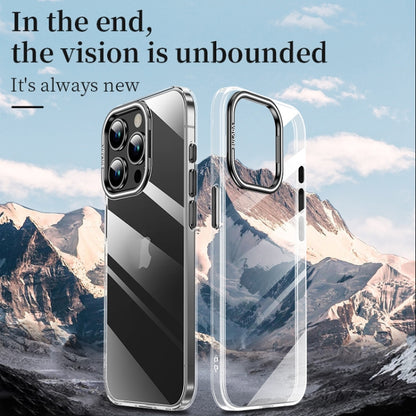 For iPhone 16 Pro SULADA PC + Aluminum Alloy Lens Holder Phone Case(Silver) - iPhone 16 Pro Cases by SULADA | Online Shopping UK | buy2fix