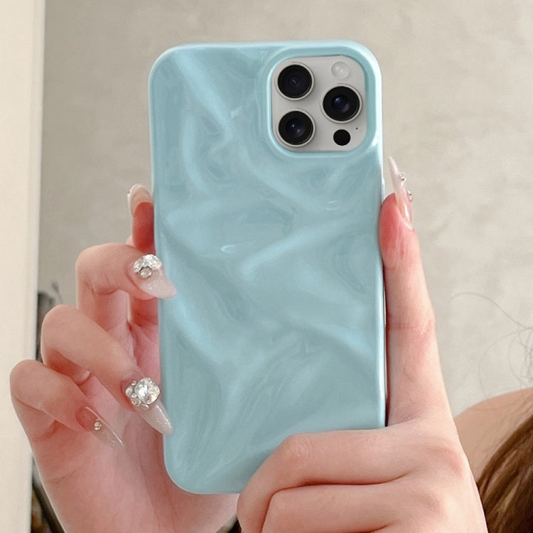 For iPhone 16 Pro Max Water Ripple Electroplating Paint TPU Phone Case(Sky Blue) - iPhone 16 Pro Max Cases by buy2fix | Online Shopping UK | buy2fix