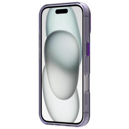 For iPhone 16 Candy PC Hybrid TPU Shockproof Phone Case(Purple) - iPhone 16 Cases by buy2fix | Online Shopping UK | buy2fix