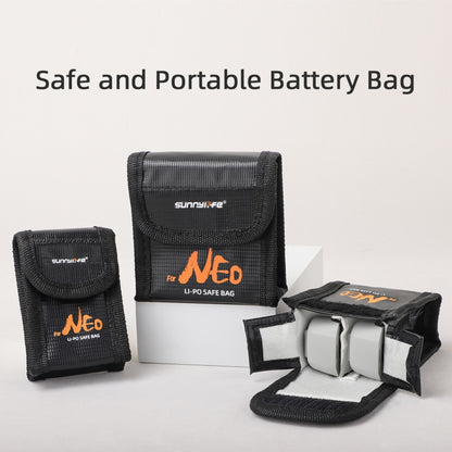 For DJI Neo Sunnylife Battery Explosion-proof Safe Bag Protective Li-Po Safe Bag(For 2pcs Batteries) - Backpacks & Bags by Sunnylife | Online Shopping UK | buy2fix