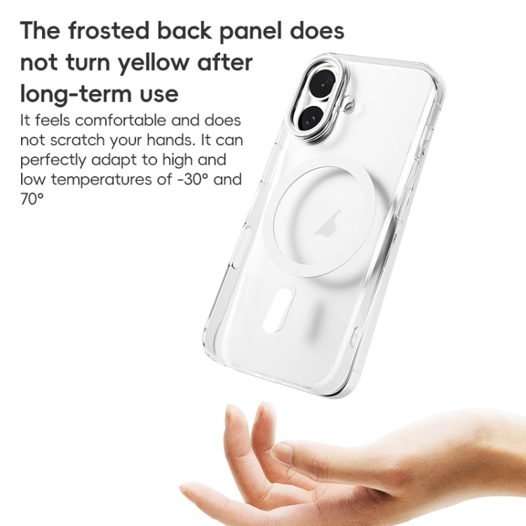 For iPhone 16 Pro ZGA Magsafe Clear PC Tempered Glass Phone Case(Transparent) - iPhone 16 Pro Cases by ZGA | Online Shopping UK | buy2fix