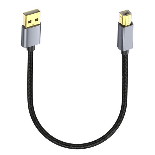 USB 2.0 A Male to B Male Square Port Printer Data Transmission Extension Cable, Length:0.3m - USB Cable by buy2fix | Online Shopping UK | buy2fix