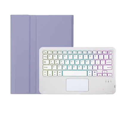 For Huawei MatePad SE 11 2024 AH21-AS Ultra-thin Detachable Backlight Bluetooth Keyboard Leather Tablet Case with Touchpad(Lavender White) - Others Keyboard by buy2fix | Online Shopping UK | buy2fix