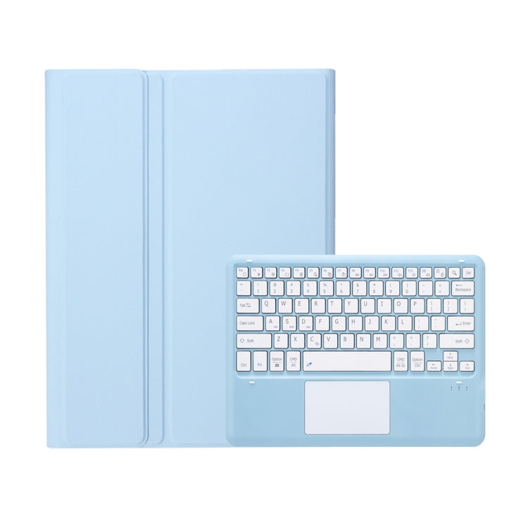 For Samsung Galaxy Tab S10 Ultra A910B-A Touch Pad Detachable Bluetooth Keyboard Leather Tablet Case(Sky Blue) - Samsung Keyboard by buy2fix | Online Shopping UK | buy2fix