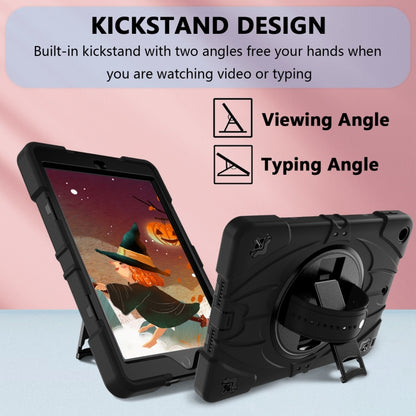 For iPad 9.7 2018 / 2017 / Air 2 Bat Hand Grip Turntable Stand Tablet Case(Black) - iPad 9.7 (2018) & (2017) Cases by buy2fix | Online Shopping UK | buy2fix