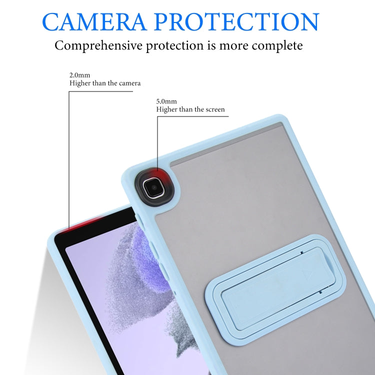 For Samsung Galaxy Tab S6 Lite P610 / P615 Skin Feel Holder PC Hybrid TPU Tablet Case(Light Blue) - Tab S6 Lite P610 / P615 by buy2fix | Online Shopping UK | buy2fix