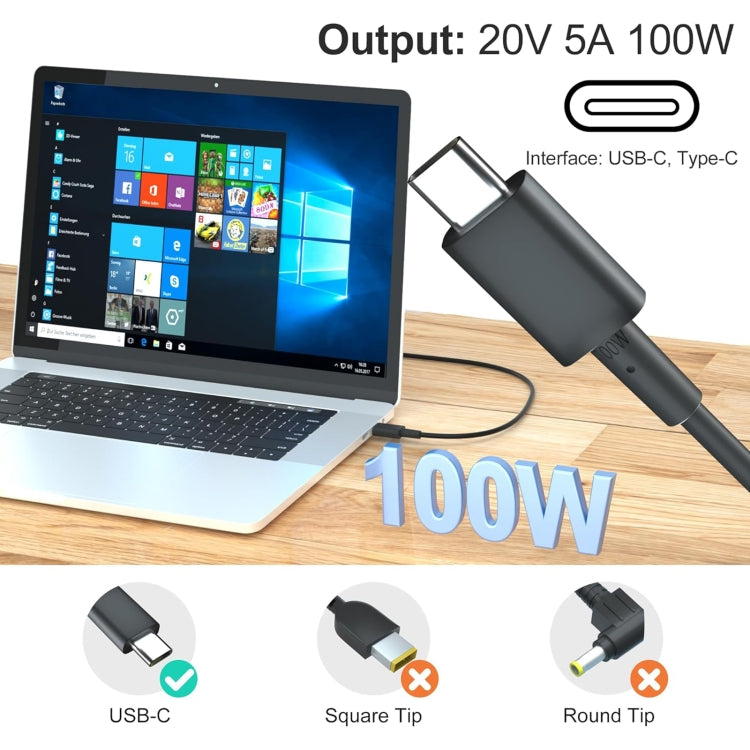 100W 20V 5A USB Type-C Plug Laptop Notebook Power Adapter For ASUS, Plug:EU Plug - For Asus by buy2fix | Online Shopping UK | buy2fix