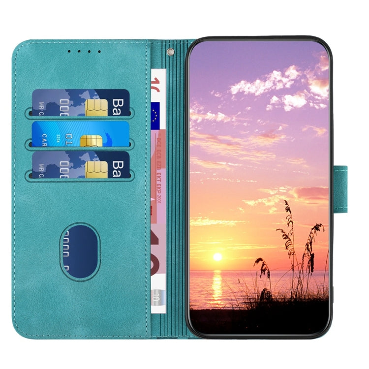 For Samsung Galaxy S25+ 5G YX0060 Elephant Head Embossed Phone Leather Case with Lanyard(Light Blue) - Galaxy S25+ 5G Cases by buy2fix | Online Shopping UK | buy2fix