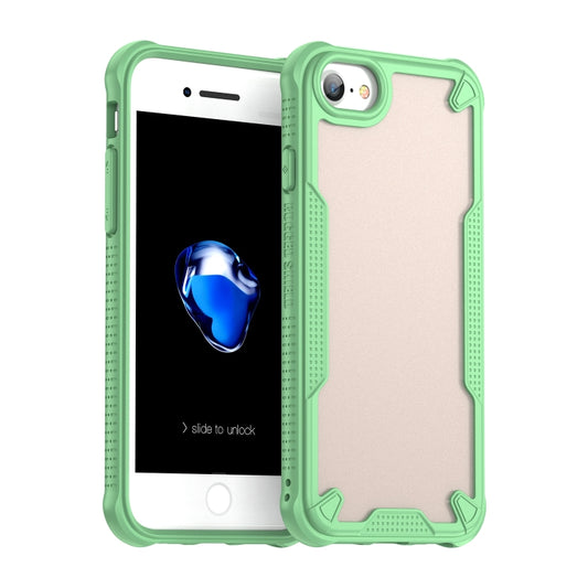 For iPhone 7 Armor Glaze PC Hybrid TPU Phone Case(Green) - iPhone SE 2022 / 2020 / 8 / 7 Cases by buy2fix | Online Shopping UK | buy2fix