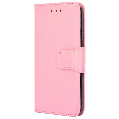 For iPhone 16 Pro Crystal Texture Leather Phone Case(Pink) - iPhone 16 Pro Cases by buy2fix | Online Shopping UK | buy2fix