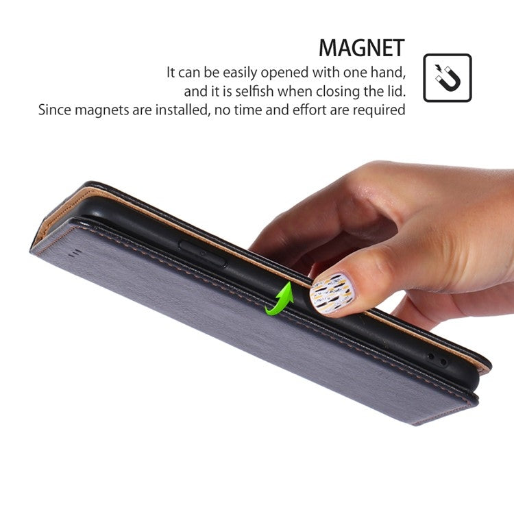 For iPhone 16 Plus Gloss Oil Solid Color Magnetic Leather Phone Case(Black) - iPhone 16 Plus Cases by buy2fix | Online Shopping UK | buy2fix