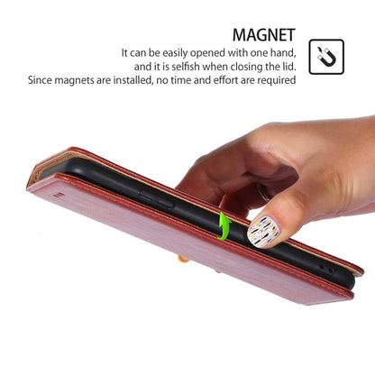 For iPhone 16 Pro Max Gloss Oil Solid Color Magnetic Leather Phone Case(Brown) - iPhone 16 Pro Max Cases by buy2fix | Online Shopping UK | buy2fix