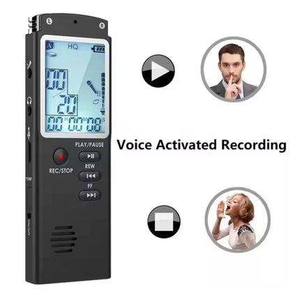 T60 Smart HD Noise Cancelling Voice Recorder MP3 Player, Memory:8GB(Black) - Recording Pen by buy2fix | Online Shopping UK | buy2fix