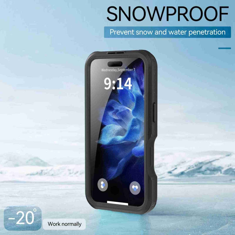 For iPhone 16 Pro RedPepper IP68 Waterproof Triple-proof MagSafe Phone Case(Black) - iPhone 16 Pro Cases by RedPepper | Online Shopping UK | buy2fix