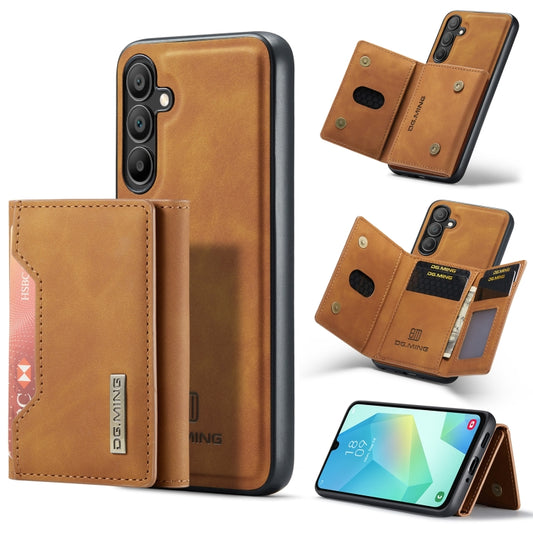 For Samsung Galaxy A16 5G DG.MING M2 Series 3-Fold Multi Card Bag + Magnetic Phone Case(Brown) - Galaxy Phone Cases by DG.MING | Online Shopping UK | buy2fix