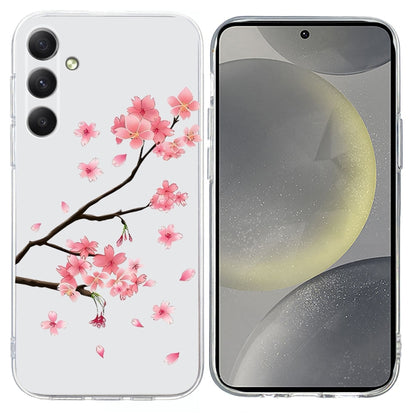 For Samsung Galaxy S25 5G Colorful Painting Pattern TPU Phone Case(Plum Blossom) - Galaxy S25 5G Cases by buy2fix | Online Shopping UK | buy2fix