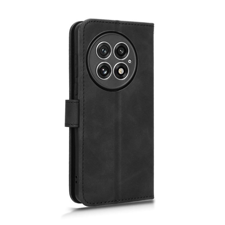 For OnePlus 13 Skin Feel Magnetic Flip Leather Phone Case(Black) - OnePlus Cases by buy2fix | Online Shopping UK | buy2fix