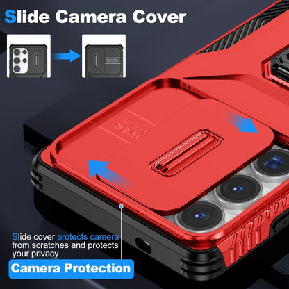 For Samsung Galaxy S25 Ultra 5G Sliding Camshield Holder Phone Case(Red) - Galaxy S25 Ultra 5G Cases by buy2fix | Online Shopping UK | buy2fix