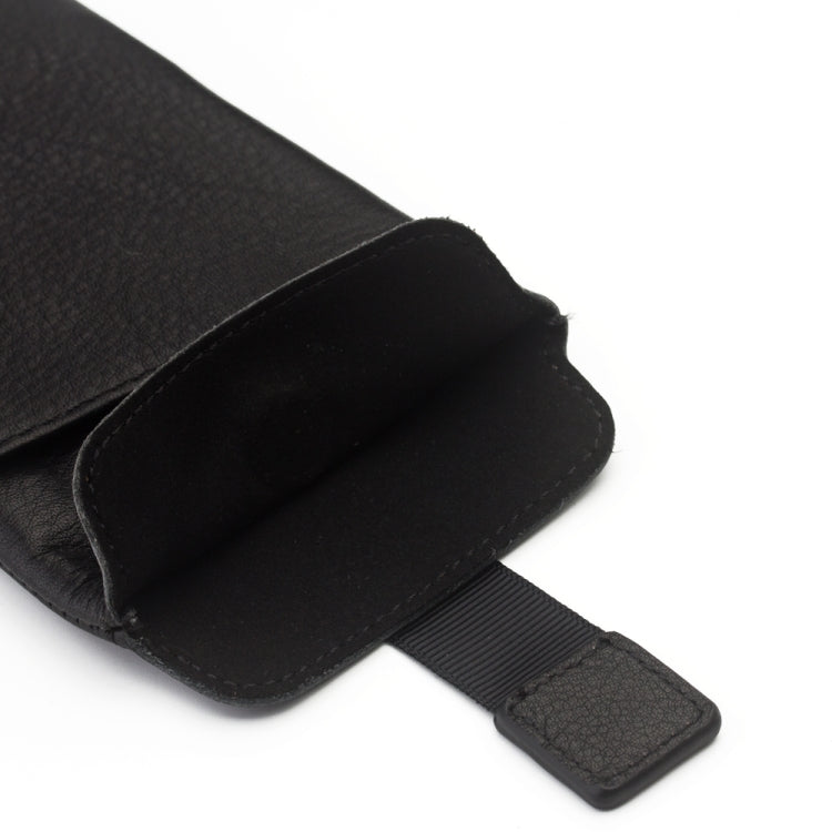 For iPhone XR QIALINO Nappa Texture Top-grain Leather Liner Bag with Card Slots(Black) - More iPhone Cases by QIALINO | Online Shopping UK | buy2fix