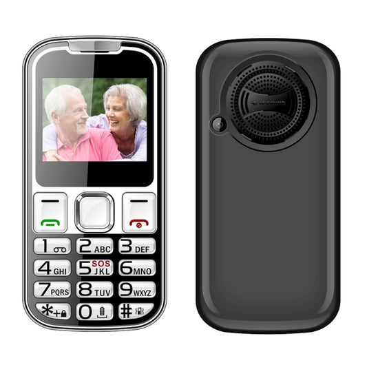 W26 Elder Keypad Phone, 2.2 inch, 6800mAh, 21 Keys, SOS, FM, Dual SIM, GSM, Plug:UK Plug(Black) - Others by buy2fix | Online Shopping UK | buy2fix