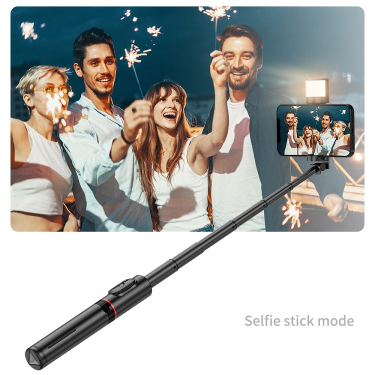 FUNSNAP Q12s 360 Degree Rotatable Fill Light Selsie Stick(Black) - Selfie Sticks by FUNSNAP | Online Shopping UK | buy2fix