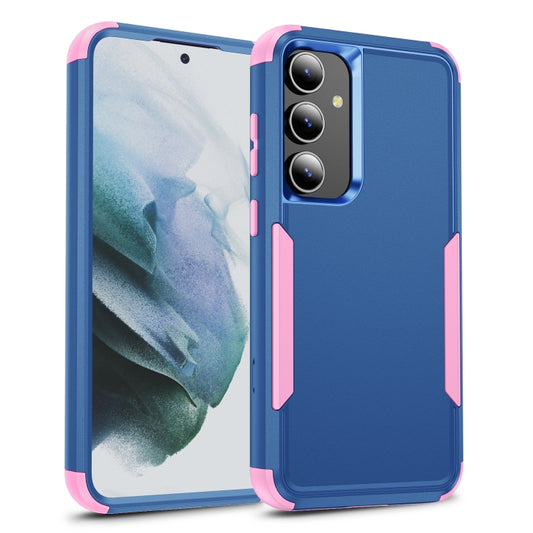 For Samsung Galaxy S25 5G TPU + PC Shockproof Protective Phone Case(Royal Blue + Pink) - Galaxy S25 5G Cases by buy2fix | Online Shopping UK | buy2fix