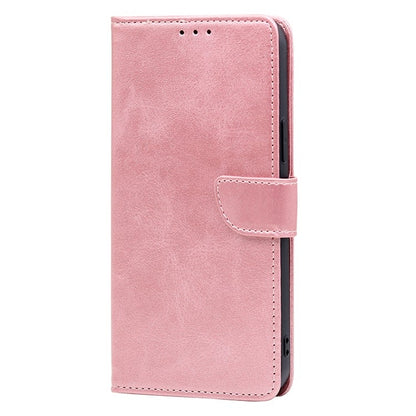 For Samsung Galaxy S25 Ultra 5G Calf Texture Buckle Flip Leather Phone Case(Rose Gold) - Galaxy S25 Ultra 5G Cases by buy2fix | Online Shopping UK | buy2fix