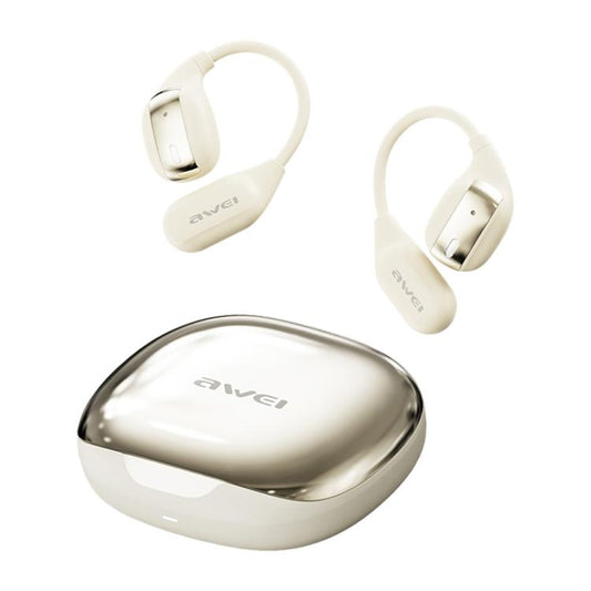 awei TZ12 Sport Wireless BT 5.4 Air Conduction Earphones(Beige) - TWS Earphone by awei | Online Shopping UK | buy2fix