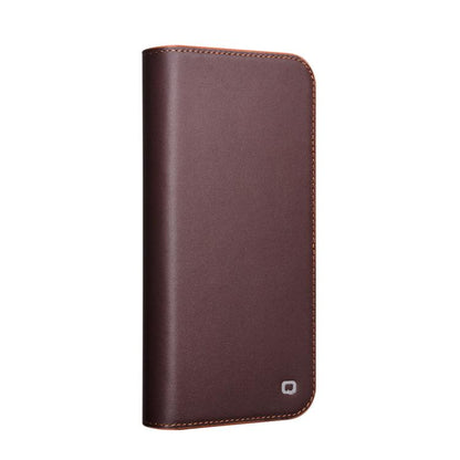 For iPhone 16 Plus QIALINO Classic Gen2 Genuine Leather Phone Case(Brown) - iPhone 16 Plus Cases by QIALINO | Online Shopping UK | buy2fix