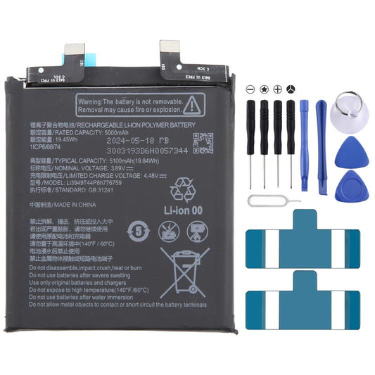 For ZTE Nubia Z50S Pro Li3949T44P8h776759 5100mAh Battery Replacement - For ZTE by buy2fix | Online Shopping UK | buy2fix