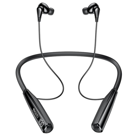 Yesido YSP22 Digital Display Magnetic Neckband Bluetooth Earphone(Black) - Neck-mounted Earphone by Yesido | Online Shopping UK | buy2fix