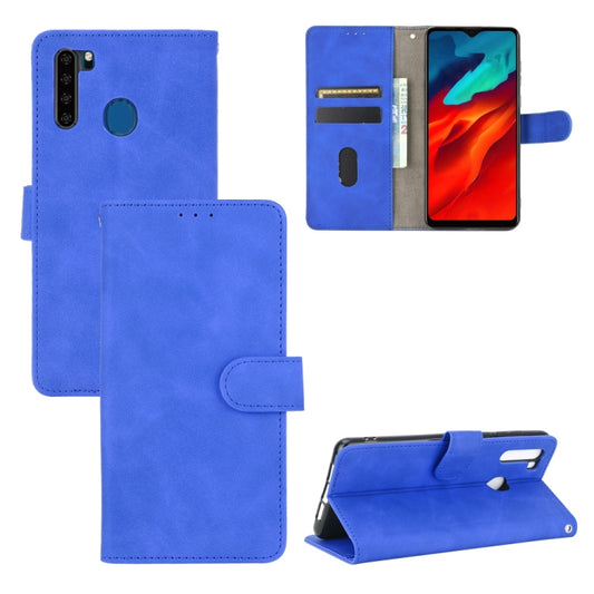 For Blackview A80 Pro Solid Color Skin Feel Magnetic Buckle Horizontal Flip Calf Texture PU Leather Case with Holder & Card Slots & Wallet(Blue) - More Brand by buy2fix | Online Shopping UK | buy2fix