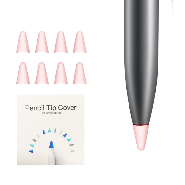 8 PCS Non-slip Mute Wear-resistant Nib Cover for M-pencil Lite (Pink) - Pencil Accessories by buy2fix | Online Shopping UK | buy2fix