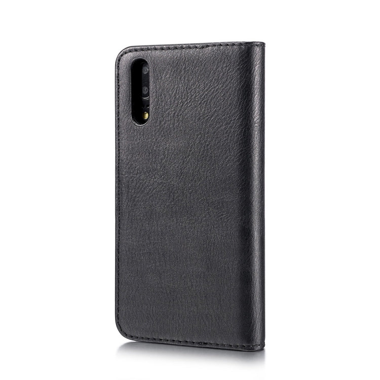 Crazy Horse Texture Flip Detachable Magnetic Leather Case for Huawei P20, with Holder & Card Slots & Wallet (Black) - Huawei Cases by DG.MING | Online Shopping UK | buy2fix