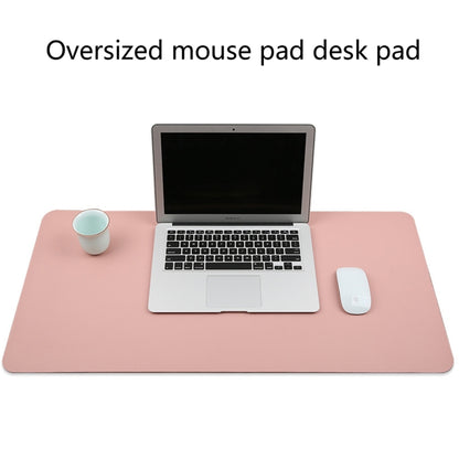 Multifunction Business PU Leather Mouse Pad Keyboard Pad Table Mat Computer Desk Mat, Size: 120 x 60cm(Pink) - Desk Pads by buy2fix | Online Shopping UK | buy2fix