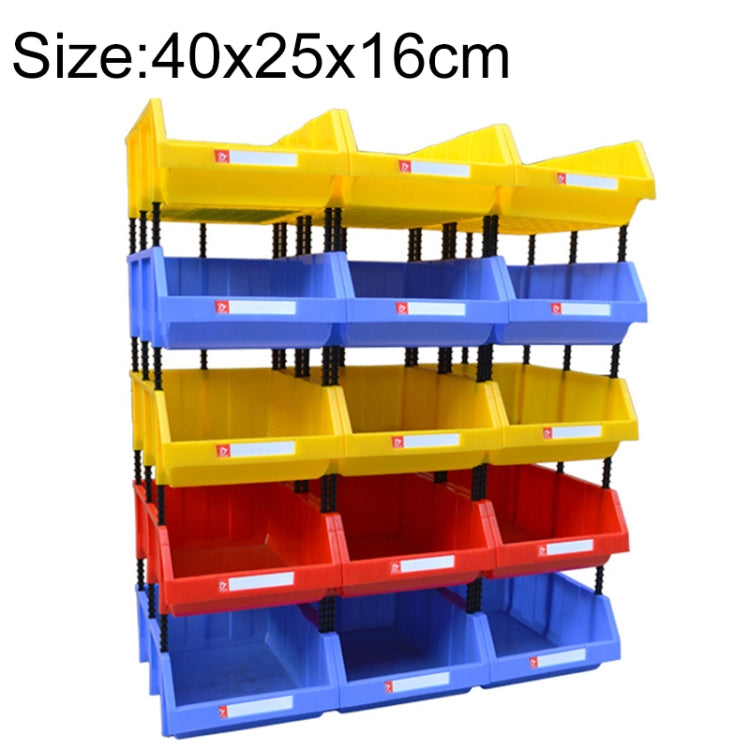 Thickened Oblique Plastic Box Combined Parts Box Material Box, Random Color Delivery, Size: 40cm x 25cm x 16cm - Storage Bags & Boxes by buy2fix | Online Shopping UK | buy2fix