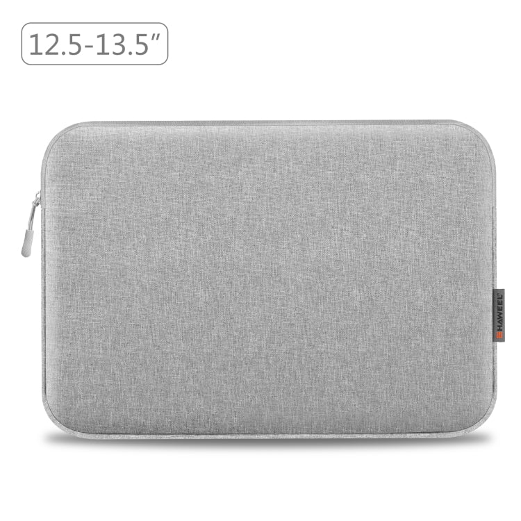 HAWEEL 13 inch Laptop Sleeve Case Zipper Briefcase Bag for 12.5-13.5 inch Laptop(Grey) - 12.1 inch by HAWEEL | Online Shopping UK | buy2fix