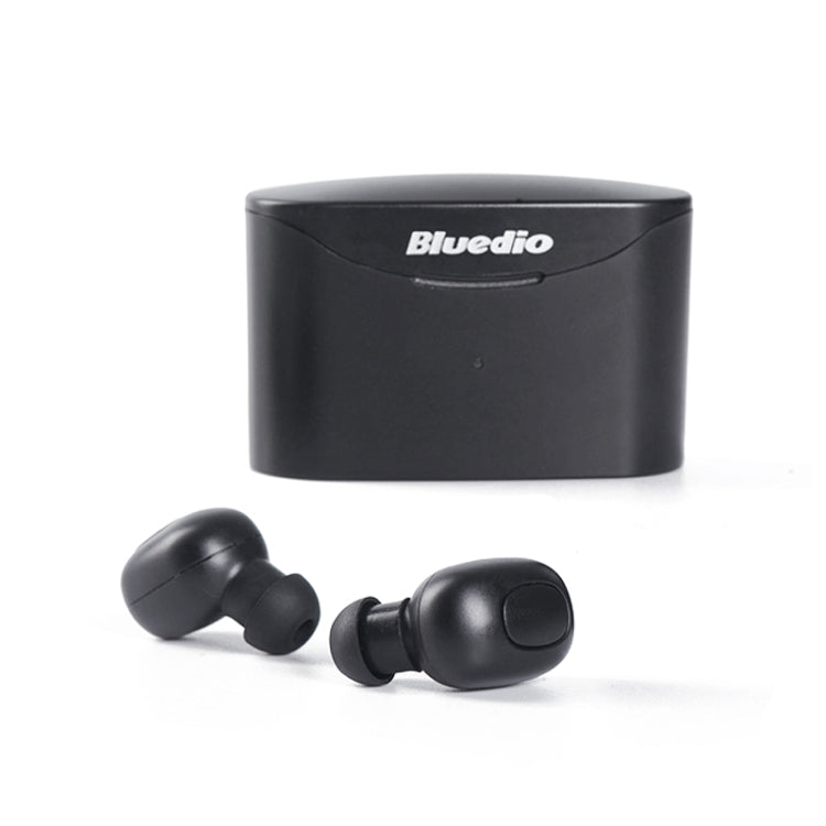Bluedio TWS T-elf Bluetooth Version 5.0 In-Ear Bluetooth Headset with Headphone Charging Cabin(Black) - TWS Earphone by Bluedio | Online Shopping UK | buy2fix