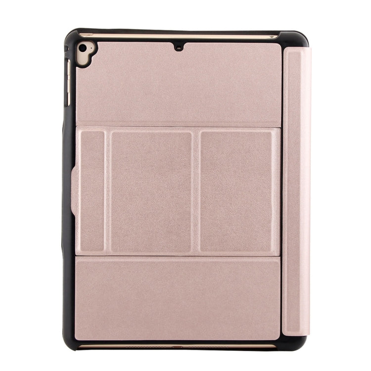 T-201D Detachable Bluetooth 3.0 Ultra-thin Keyboard + Lambskin Texture Leather Tablet Case for iPad Air / Air 2 / iPad Pro 9.7 inch, Support Multi-angle Adjustment / Backlight (Pink) - For iPad Pro by buy2fix | Online Shopping UK | buy2fix