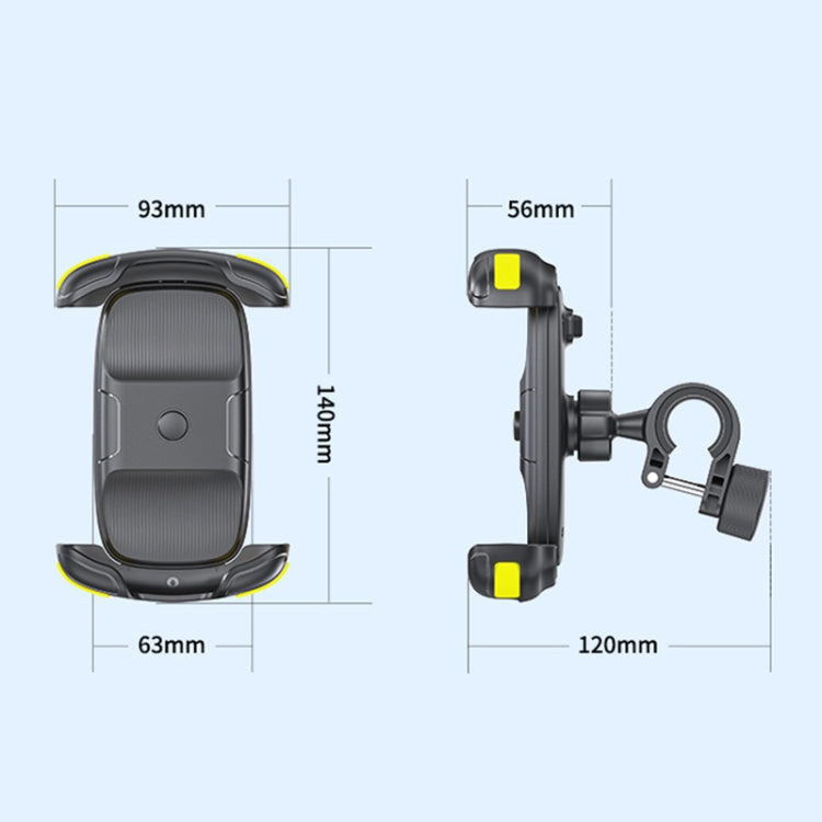 Motorcycle Bicycle Phone Riding Holder Bracket (Black) - Holder by buy2fix | Online Shopping UK | buy2fix