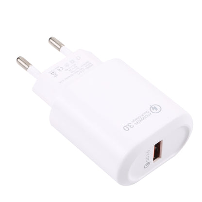 LZ-2117 18W QC3.0 3.1A USB Fast Charger, EU Plug(White) - USB Charger by buy2fix | Online Shopping UK | buy2fix