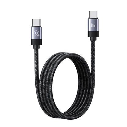 USAMS US-SJ704 Type-C to Type-C 60W Fast Charge Magnetic Data Cable, Length: 1m (Tarnish) - USB-C & Type-C Cable by USAMS | Online Shopping UK | buy2fix