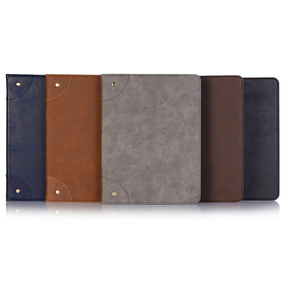 Retro Book Style Horizontal Flip PU Leather Case for iPad Air 13 2024 / iPad Pro 12.9 inch (2018), with Holder & Card Slots & Wallet (Brown) - iPad Pro 12.9 (2018) Cases by buy2fix | Online Shopping UK | buy2fix