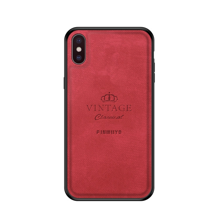 For iPhone XS Max PINWUYO Anti-wrestling Waterproof Full Coverage PC Case(Red) - More iPhone Cases by PINWUYO | Online Shopping UK | buy2fix