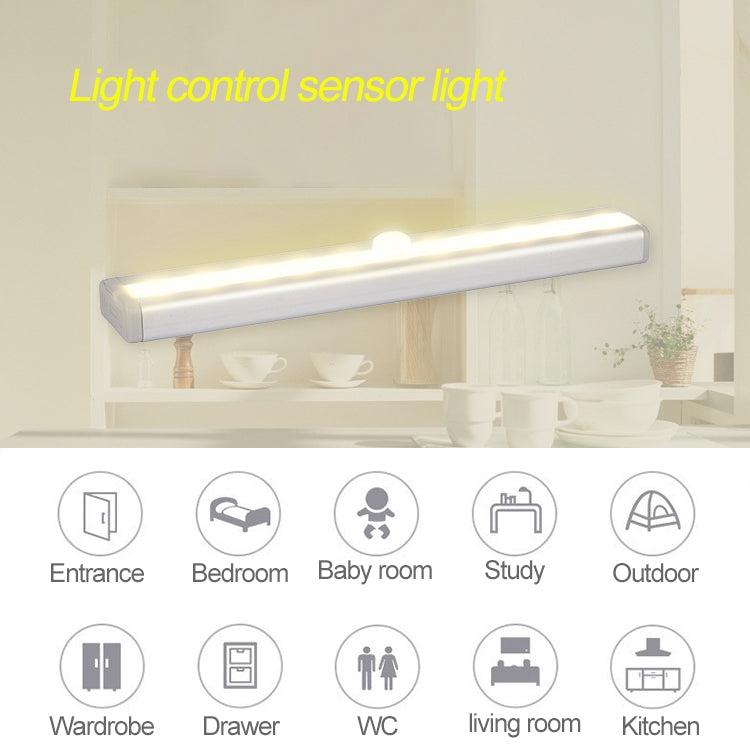 2W 24 LEDs White Light Wide Screen Intelligent Human Body Sensor Light LED Corridor Cabinet Light, USB Charging Version - Sensor LED Lights by buy2fix | Online Shopping UK | buy2fix