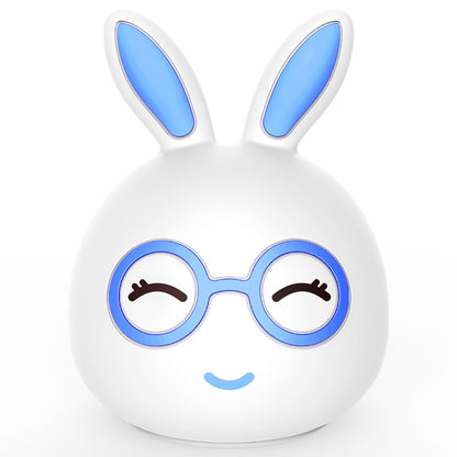 Happy Rabbit Creative Touch 3D LED Decorative Night Light, USB Charging Version (Blue) - Night Lights by buy2fix | Online Shopping UK | buy2fix