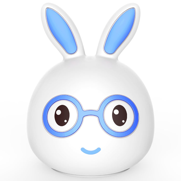 Smiling Rabbit Creative Touch 3D LED Decorative Night Light, USB Charging Version (Blue) - Night Lights by buy2fix | Online Shopping UK | buy2fix