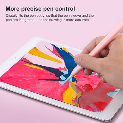 4 in 1 Stylus Pen Cartoon Animal Silicone Protective Case for Apple Pencil 2 (Purple) - Pencil Accessories by buy2fix | Online Shopping UK | buy2fix