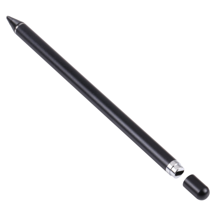 Pencil Universal Rechargeable Active Capacitive Stylus Pen with Magnetic Cap(Black) - Stylus Pen by buy2fix | Online Shopping UK | buy2fix